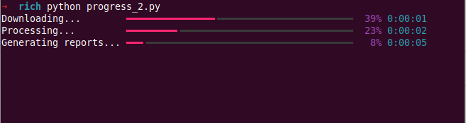 "python rich progress"